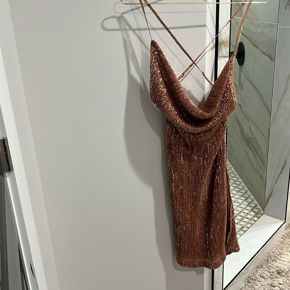 Nasty Gal Sequined Cocktail Dress, tag say med my option would fit small